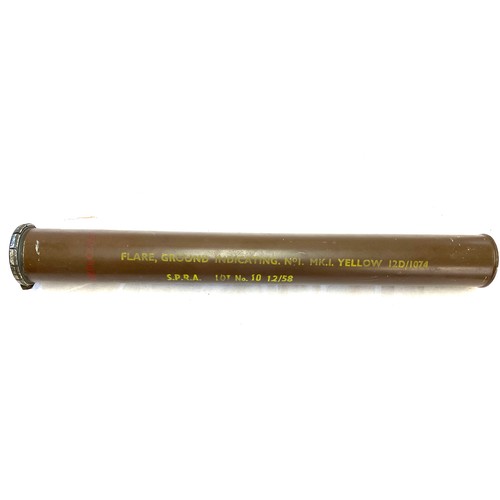 71 - Vintage Flare, Ground Indicating No1. MK.I Yellow 12D/1074- S.P.R.A LOT No. 10 12/58