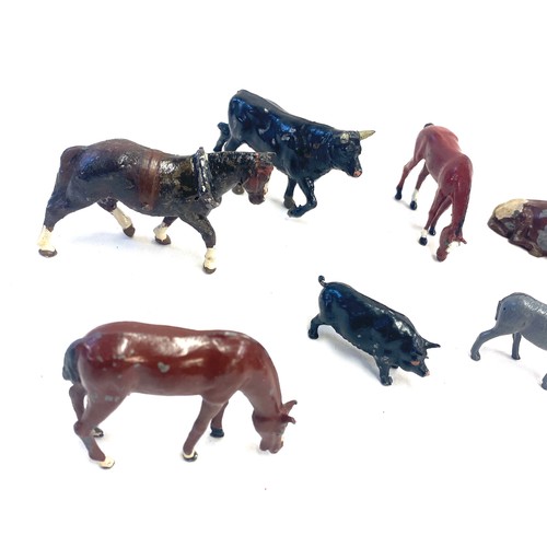 58 - Selection of Metal farm animals