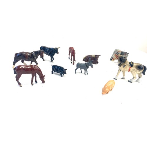 58 - Selection of Metal farm animals