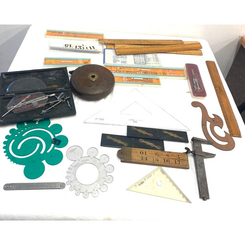 86 - Selection of measuring and drawing instruments etc