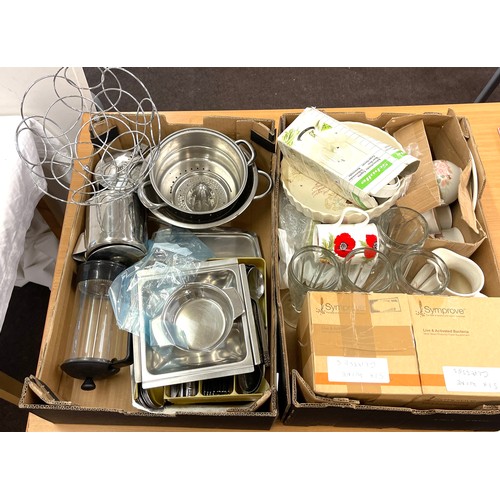 373 - Large selection of kitchenalia to include- glasses, cutlery, fruit bowl etc