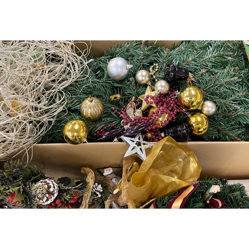 331A - Large selection of Christmas miscellaneous to include trees, lights, wreaths, decorative items etc