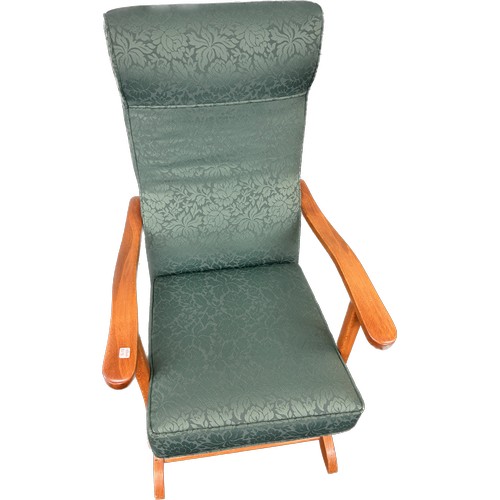 451 - Fabric covered rocking chair