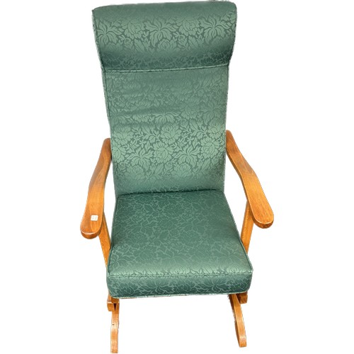 451 - Fabric covered rocking chair