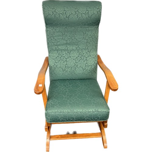 451 - Fabric covered rocking chair