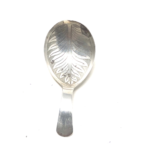 4 - Antique georgian silver tea caddy spoon