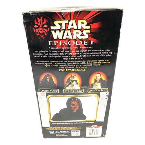 14 - Hasbro boxed Star Wars Episode 1 Darth Maul, signed by actor