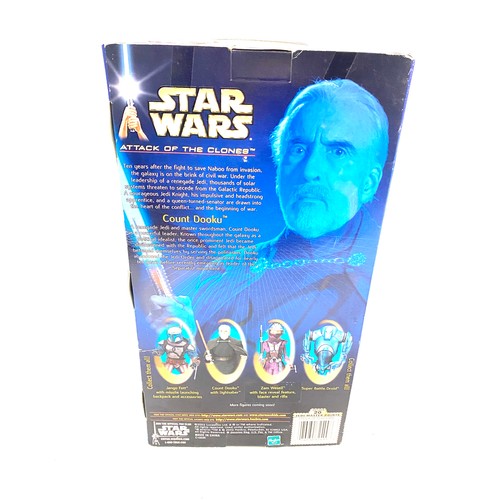 40 - Hasbro boxed Star wars Attack of the clones Count Dooku