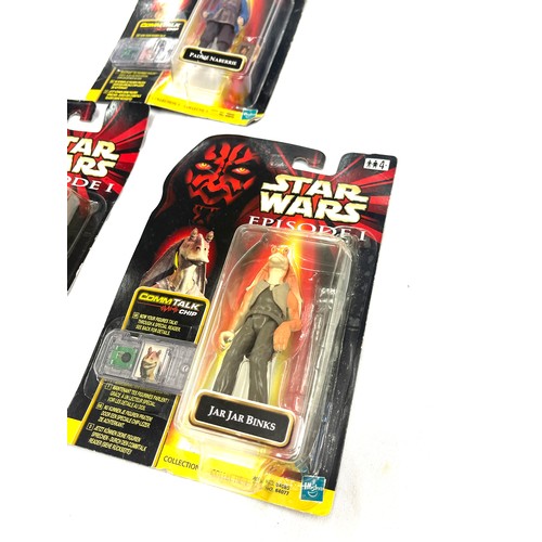 52 - Hasbro boxed Star Wars episode I figures to include Padme Naberrie, Jar Jar Binks, Ody Mandrell