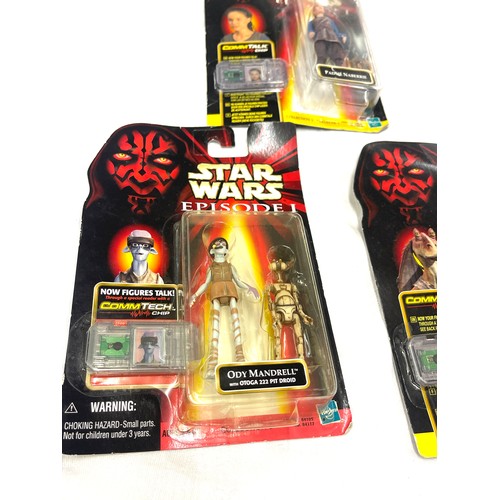 52 - Hasbro boxed Star Wars episode I figures to include Padme Naberrie, Jar Jar Binks, Ody Mandrell