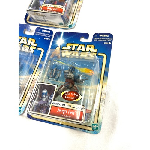 29 - Hasbro boxed Star Wars figures to include Jango Fett, Boba Fett, Qui-Gon Jinn