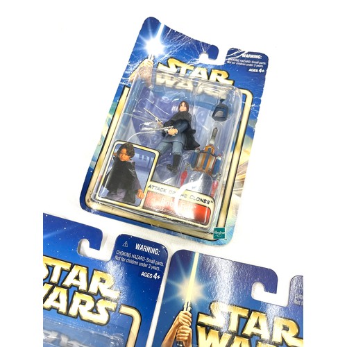 29 - Hasbro boxed Star Wars figures to include Jango Fett, Boba Fett, Qui-Gon Jinn