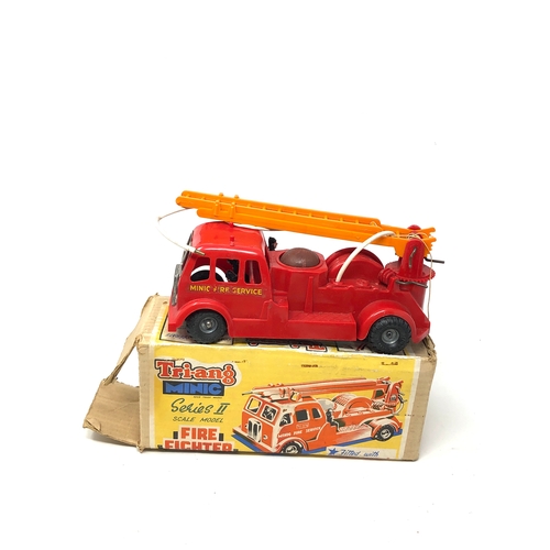 402 - Vintage original boxed Triang minic fire fighter