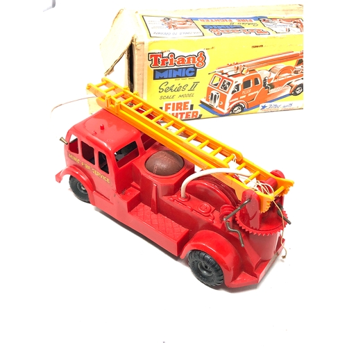 402 - Vintage original boxed Triang minic fire fighter