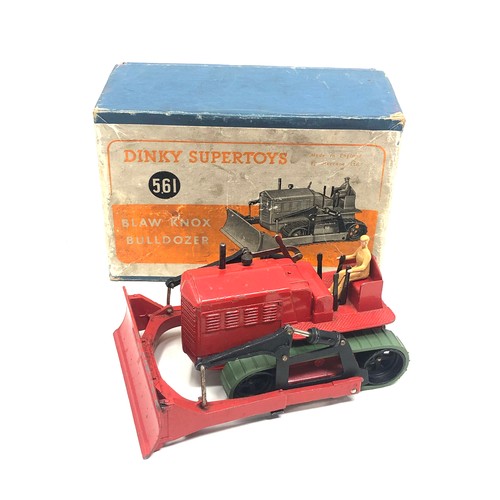 407 - Boxed Dinky supertoys 561 blaw knox bulldozer