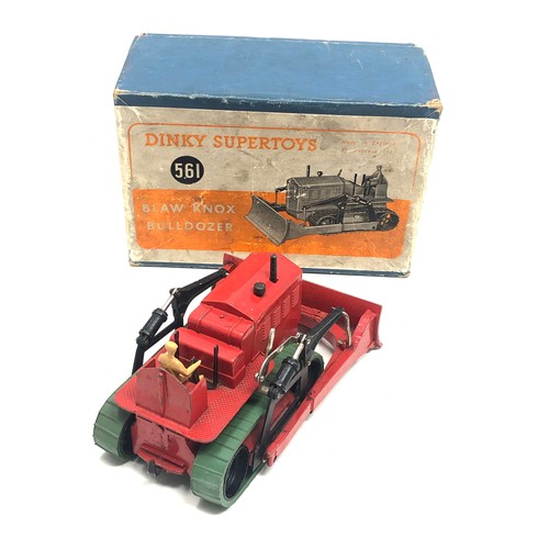 407 - Boxed Dinky supertoys 561 blaw knox bulldozer