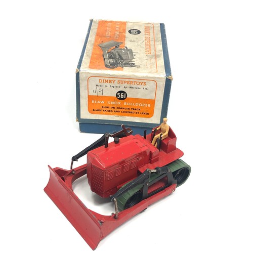 407 - Boxed Dinky supertoys 561 blaw knox bulldozer