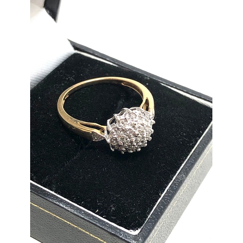 28 - 9ct gold diamond ring weight 2.2g