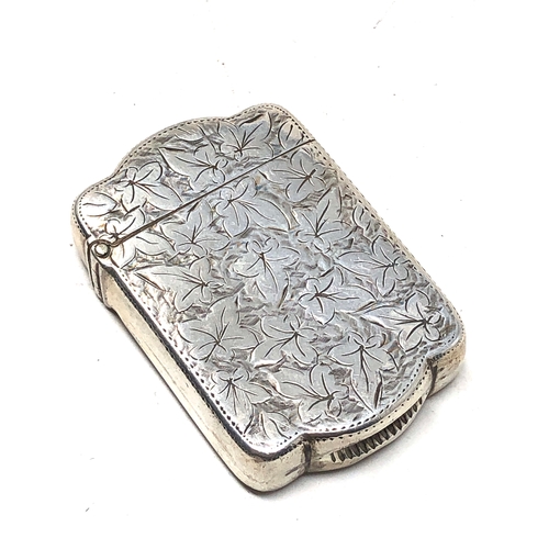 57 - Antique silver vesta case