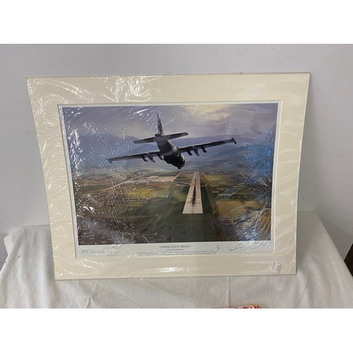 12 - Operation irma spitfire print by Mark Postlewaithe Limited edition 504/ 1250, signed, measures appro... 