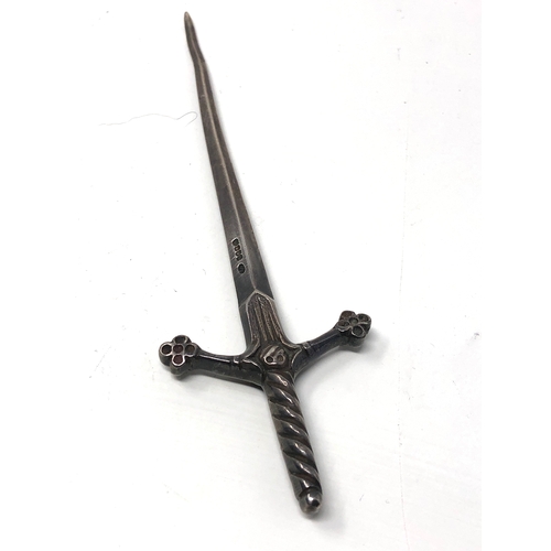 21 - Robert allison scottish silver sword measures approx 14cm long