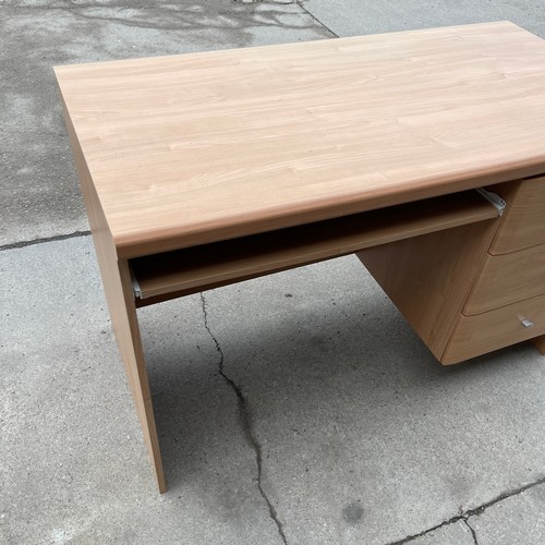 458 - 3 drawer desk measures approx 31 inches tall 47 inches wide 24 inches depth