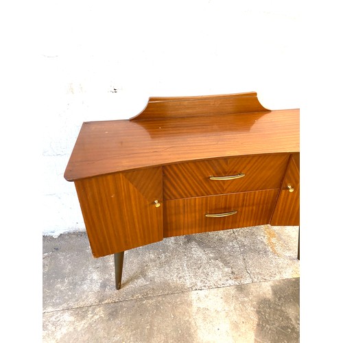 457 - Teak Lebus dressing table measures approximately Height 30 inches, Width 44 inches, Depth 17.5 inche... 