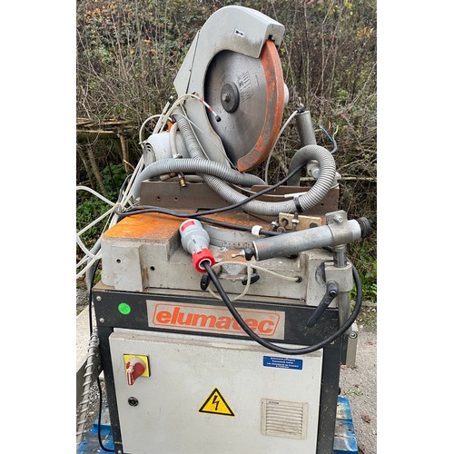 100L - industrial Elumatec mitre saw, untested