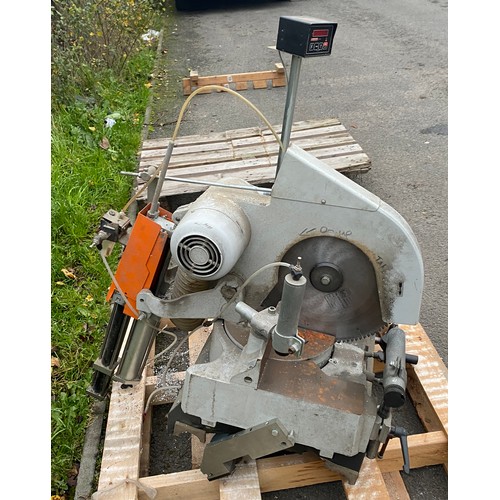 100L - industrial Elumatec mitre saw, untested