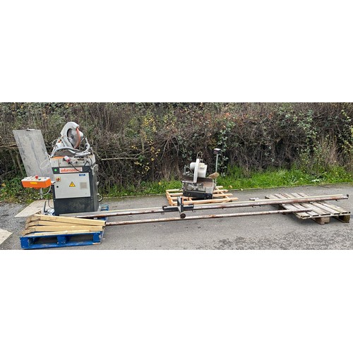 100L - industrial Elumatec mitre saw, untested