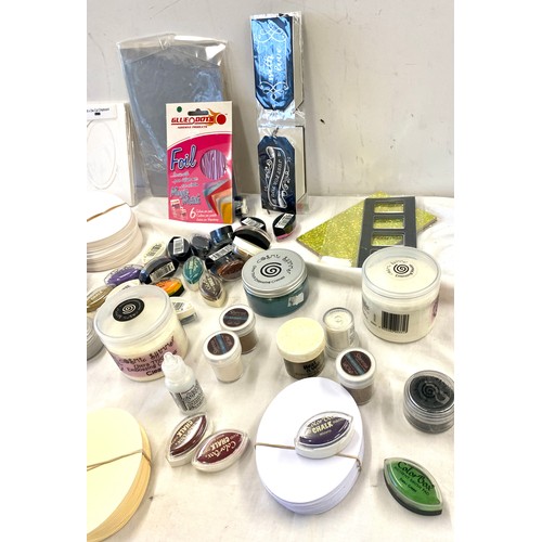 296 - Selection of craft embossing powder, inks etc
