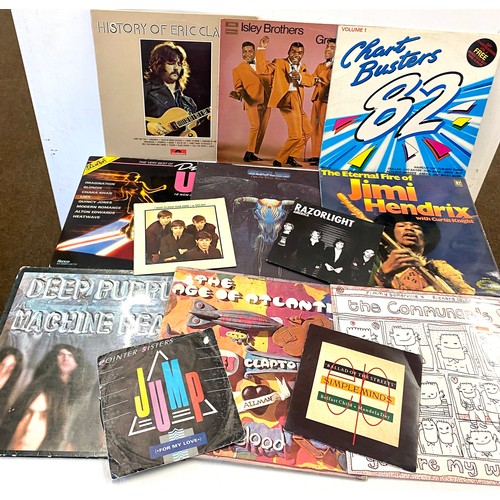 120 - Selection of vintage records to include Elvis, Diana Ross, Eric Clapton, Th Beatles (45) etc