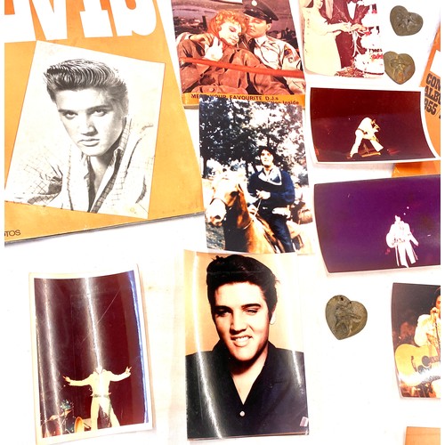 27 - Selection of Elvis Prestley memorbillia to include original photos taken in Vegas