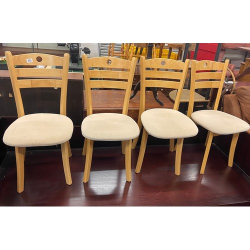4 Wooden kitchen chairs