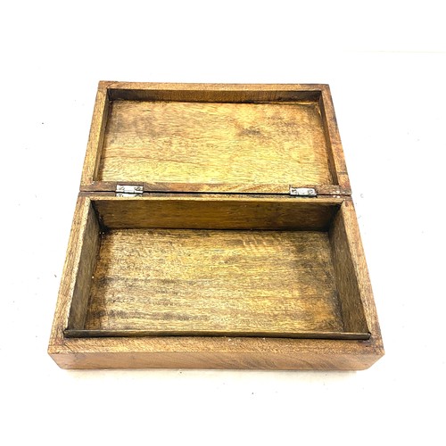 44 - Antique wooden cigarette box