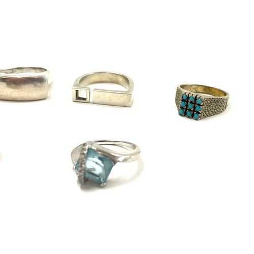 522 - Selection of assorted silver hallmarked rings