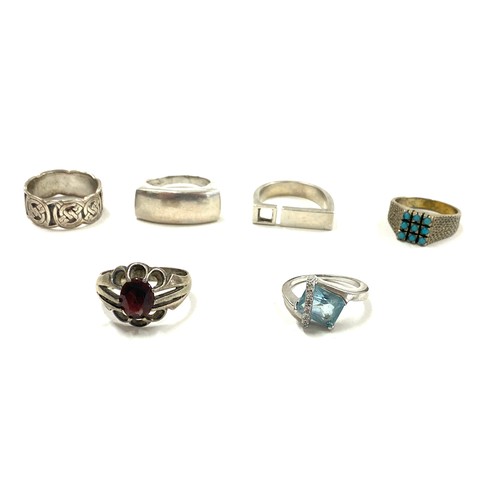 522 - Selection of assorted silver hallmarked rings