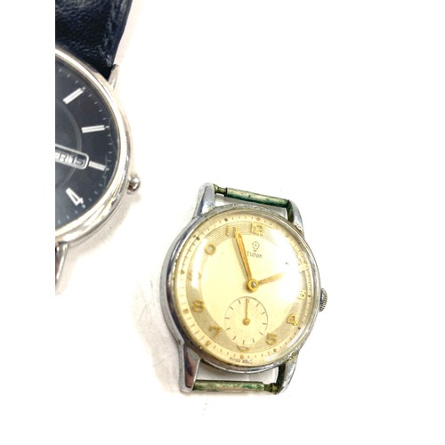 578 - Vintage gents Tudor watch face and a citizen wrist watch, both untested