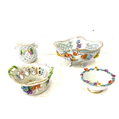 82 - Vintage Encrusteo Dresden porcelain carl Thieme pottery