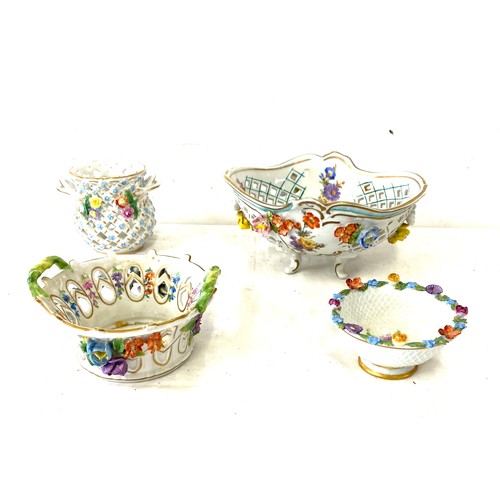 82 - Vintage Encrusteo Dresden porcelain carl Thieme pottery