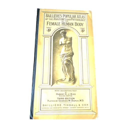 507 - Bailleres Popular Atlas of the Anatomy And Physiology of the female human body by Hubert E.J Biss