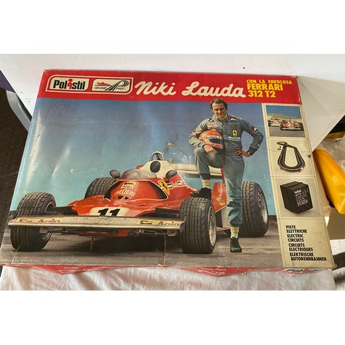 277 - Boxed polistil grand prix niki lauda con la lovisa ferrari