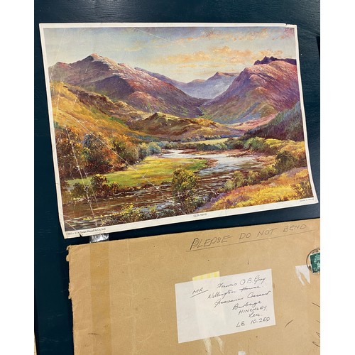 101 - Gilt framed Alan B Charlton Painting depicting mountains, measures approx 21 inches tall 29 inches w... 