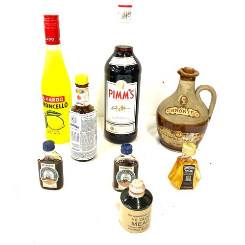 89 - Selection of alcohol includes Bronte, Pimms, whiskey miniatures etc