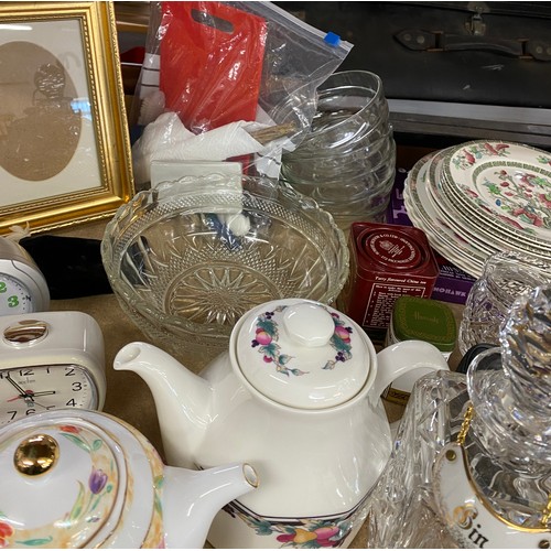 336 - Large selection of miscellaneous includes Glass ware, pottery etc