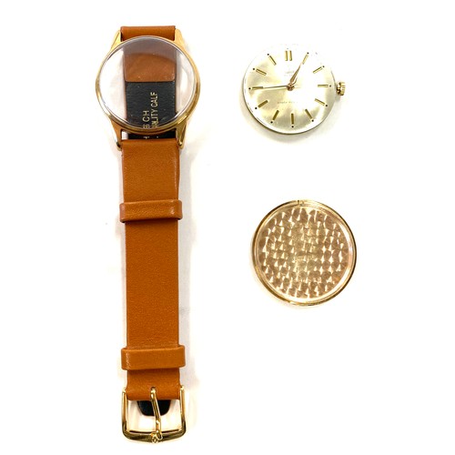 572 - Gents Vintage Tudor 9ct gold cased wrist watch, case stamped Dennison made in england for Rolex 9 37... 