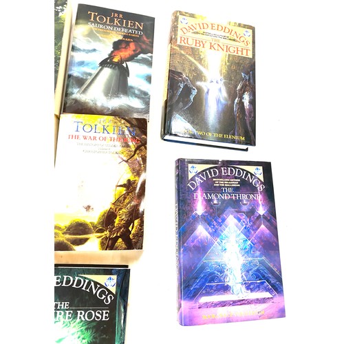 202 - 4 Books by JRR Tolkien includes The return of shadow, Sauron defeated, the book of lost talesand the... 