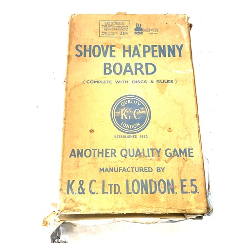 167 - Vintage boxed Shove ha penny board
