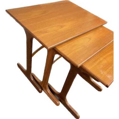 396 - Nest of retro teak g plan tables
