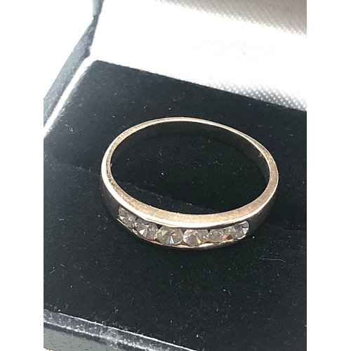 72 - 9ct gold diamond ring est 0.50ct diamonds weight 1.8g